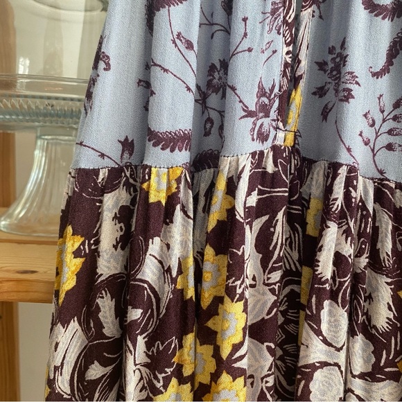 Free People Intimately Purple Yellow Floral Print Wildest Dream Slip Dress XS - Picture 11 of 16